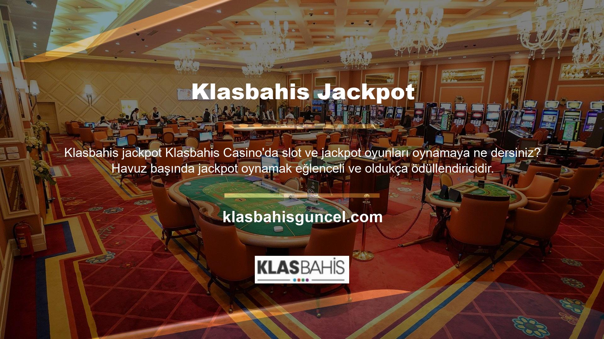 Klasbahis Casino bunun farkındadır ve slot makinelerine ve jackpotlara yeni ve modern bir alternatif sunmaktadır